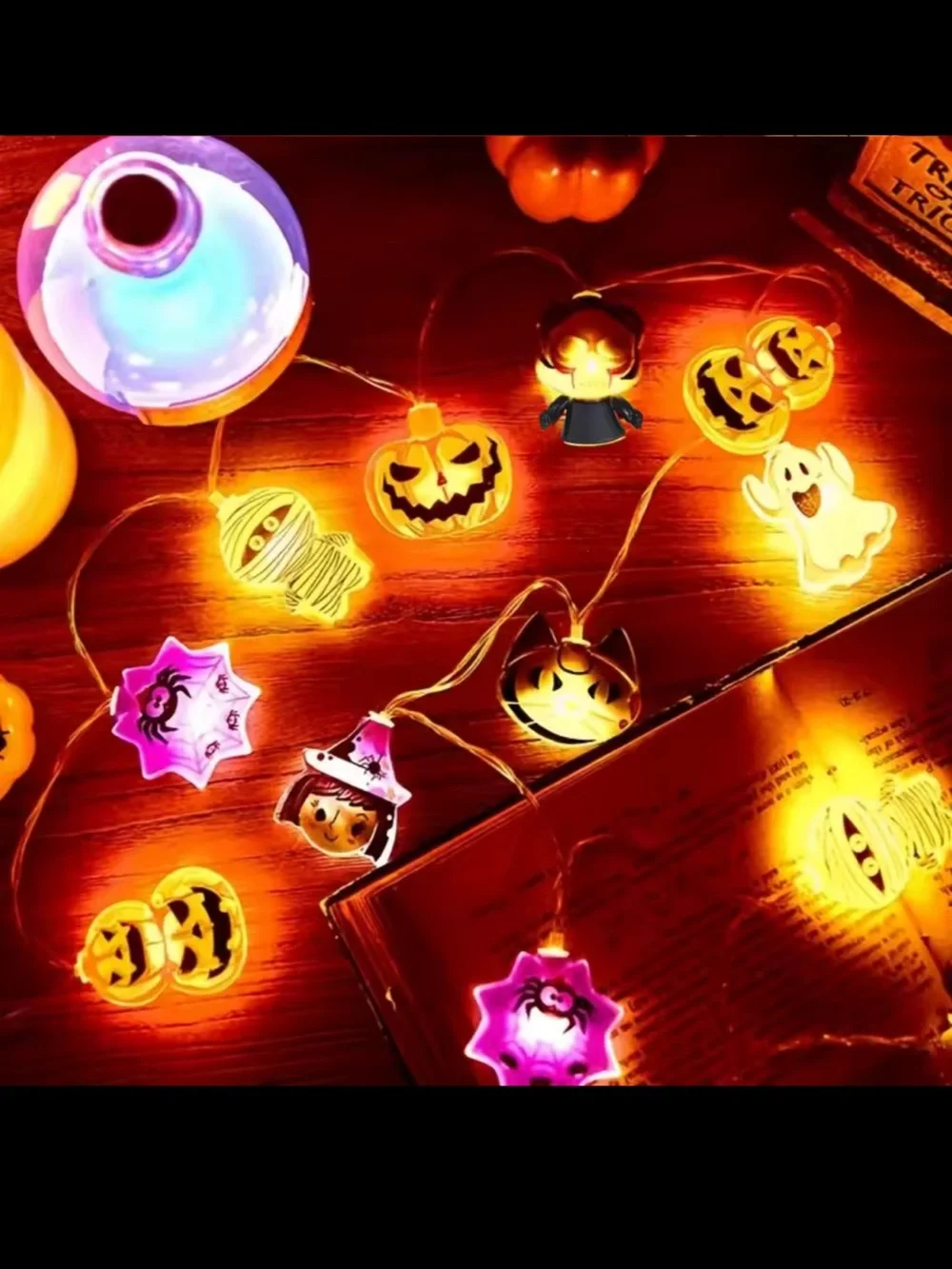 Halloween Character String Lights – Multicolor Festive Decor